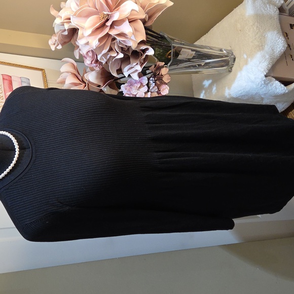 Nwt 1X Only Carmakoma Chic Black Long Sleeve Midi Dress Streach - Picture 7 of 14